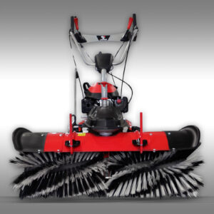 Motorové koště Zametač Jansen MKB-500 E s elektrickým startérem + kontejner + sněhová radlice